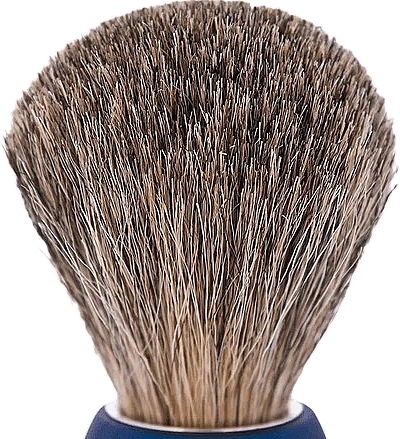 Помазок для гоління, синій - Plisson Essential Russian Grey Shaving Brush — фото N3