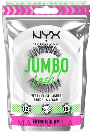 Накладные ресницы - NYX Professional Makeup Jumbo Lash! Vegan False Lashes Fringe Glam — фото 2шт