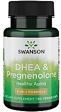 Харчова добавка "DHEA та прегненолон", у капсулах - Swanson DHEA Pregnenolone Complex Veg Capsules — фото N1