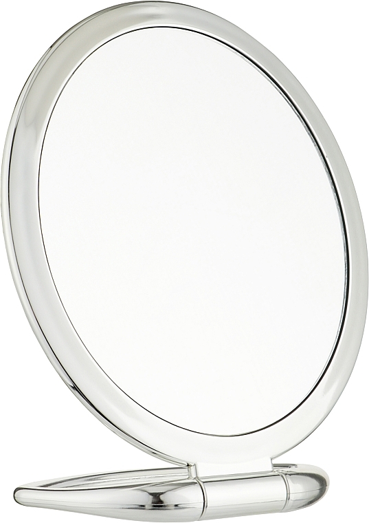 Хромированное настольное зеркало овальное, серебряное - Puffic Fashion — фото N1