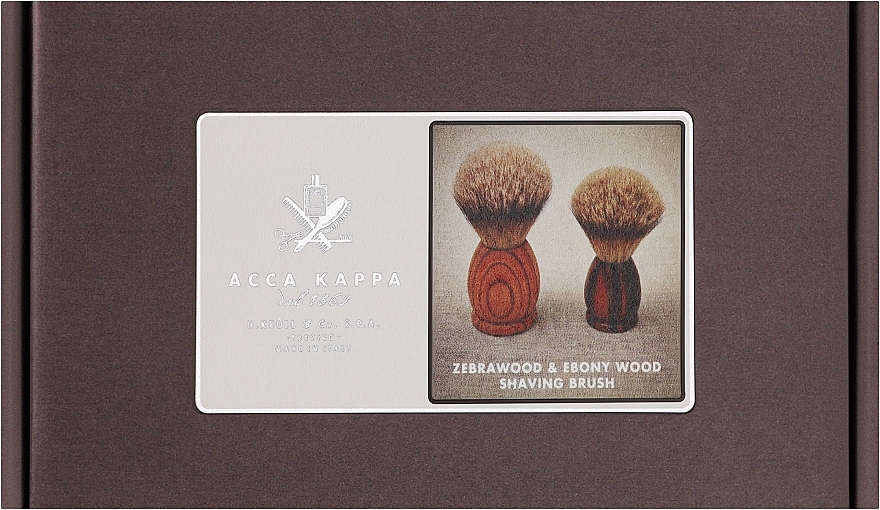 Помазок для гоління, великий - Acca Kappa Apollo Ebony Wood Shaving Brush — фото N2