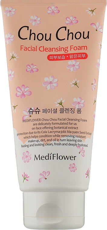 Пінка для вмивання з екстрактом фруктів - Medi Flower Chou Chou Facial Cleansing Foam — фото N1
