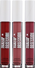 Набор - Makeup Obsession Be Passionate About Lip Gloss Collection (lipgloss/3x5ml) — фото N1