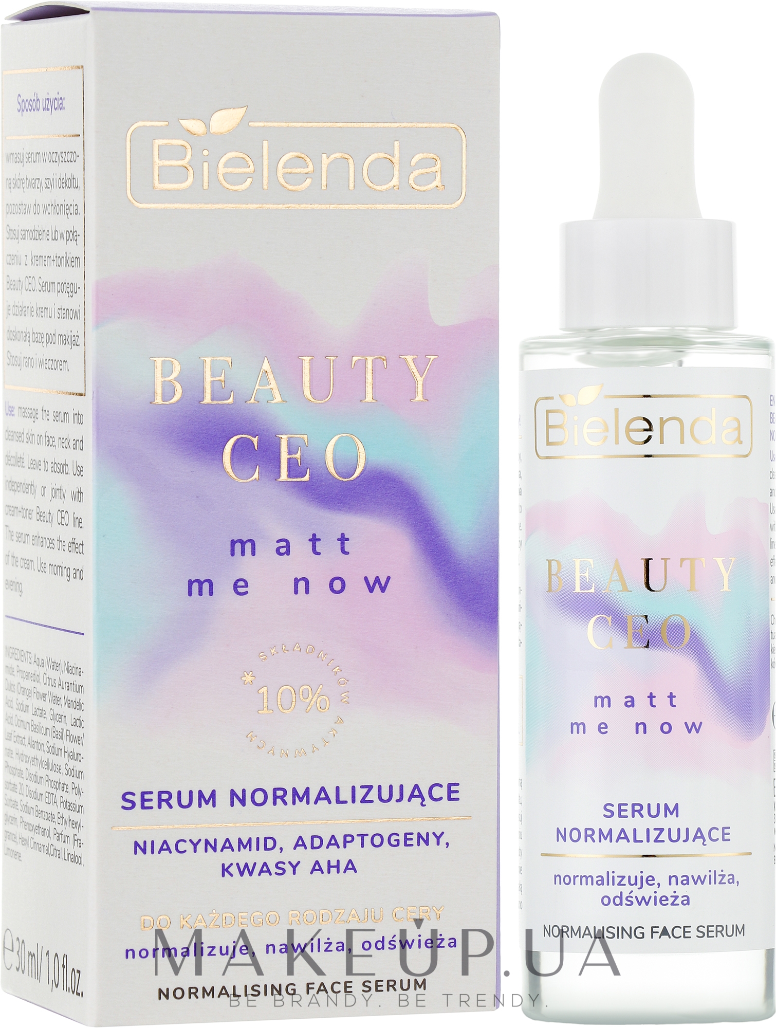 Восстанавливающая сыворотка для лица - Bielenda Beauty CEO Matt Me Now Serum — фото 30ml