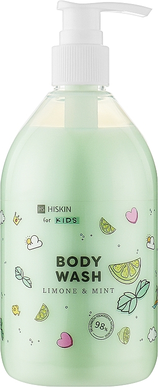 Дитячий гель для душу "Лимон і м'ята" - HiSkin Kids Body Wash Limone & Mint — фото N1