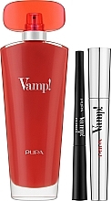Pupa Vamp Red - Набор (edp/100ml + mascara/9ml + eye/pencil/0,35g) — фото N2