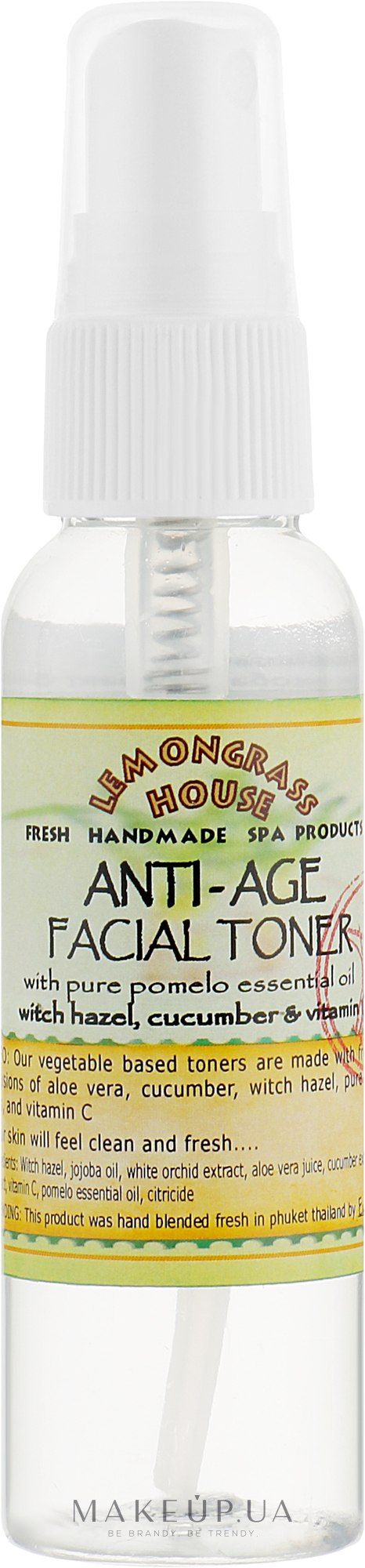 Освіжальний тонік для обличчя "Антивіковий" - Lemongrass House Anti-Age Facial Toner — фото 60ml