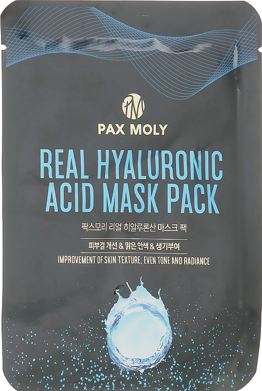 Маска тканевая с гиалуроновой кислотой - Pax Moly Real Hyaluronic Acid Mask Pack
