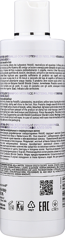 Шампунь для нейтралізації жовтизни фарбованого й світлого волосся - Reistill Blonde Creator Shampoo — фото N2