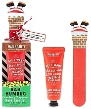 Набір - Mad Beauty The Naughty List Bah Humbug Hand Care Set (h/cr/30ml + nail/file) — фото N2