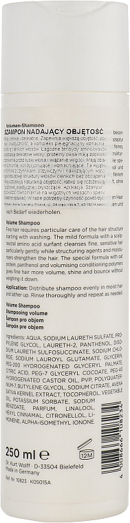 Шампунь для обьема волос - Alcina Volumen Shampoo — фото N2
