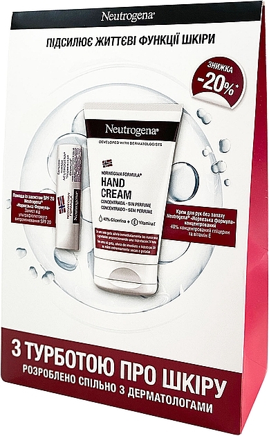 Набор - Neutrogena (h/cr/50ml + lip/balm/4.8g) — фото N1