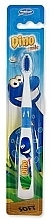 Духи, Парфюмерия, косметика Зубная щетка M48, мягкая "Dino Smile", синяя - Mattes Rebi-Dental Dino Tothbrush