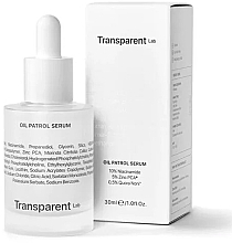 Парфумерія, косметика Матувальна сироватка для обличчя - Transparent Lab Oil Patrol Serum