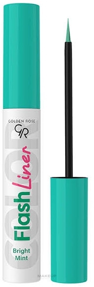 Golden Rose Flash Liner Colored Eyeliner - Рідка підводка для очей — фото 101 - Bright Mint