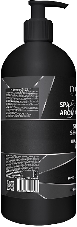 Мужской шампунь-гель для душа 2в1 - Bioton Cosmetics Spa & Aroma Men Shampoo Shower Gel — фото N2
