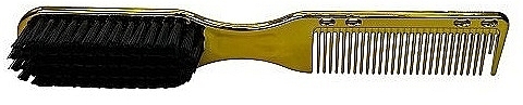 Щетка для бороды с гребнем, золотая - Detreu Fade Brush Gold — фото N1