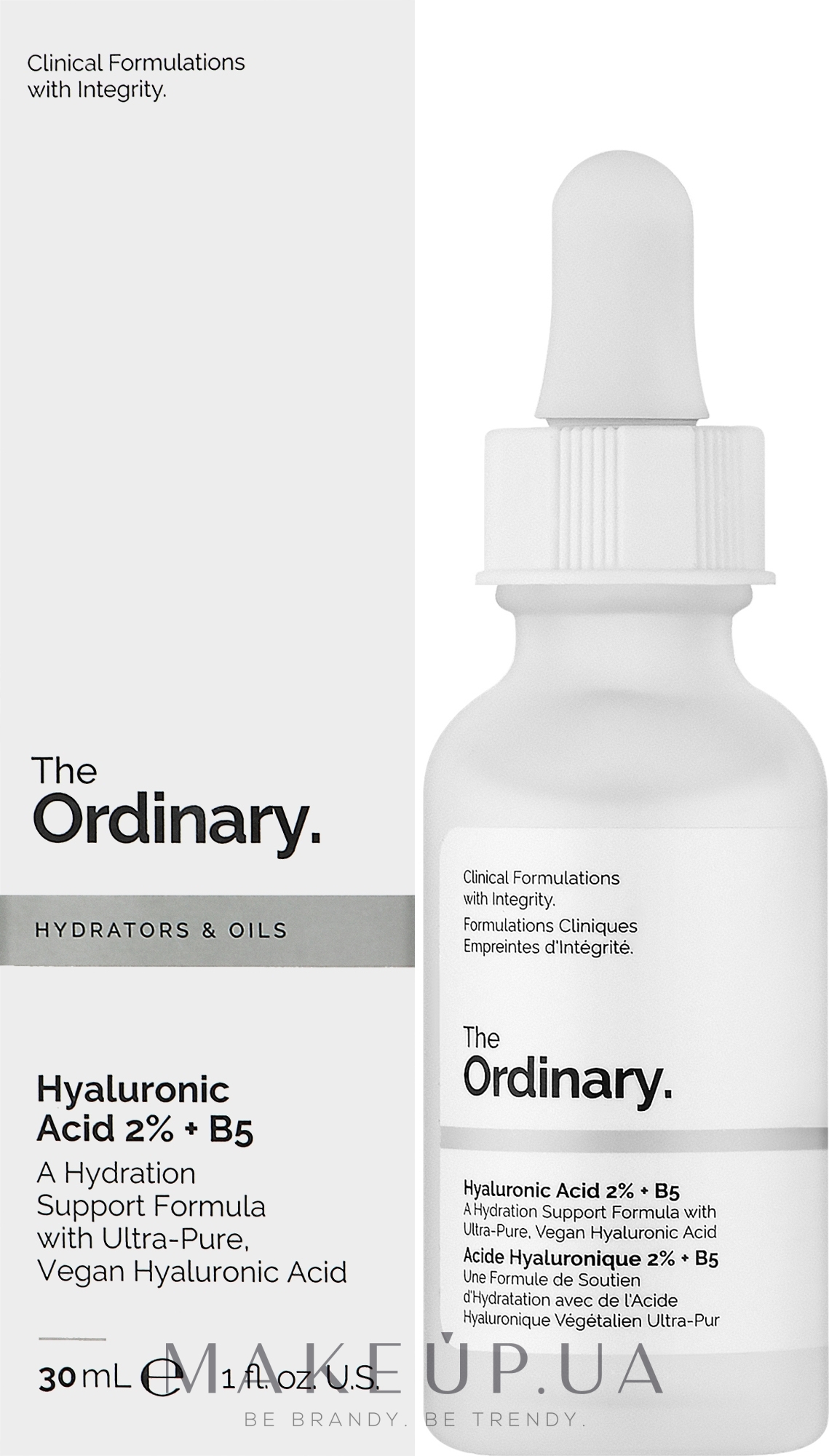 Сироватка з гіалуроновою кислотою - The Ordinary Hyaluronic Acid 2% + B5 — фото 30ml