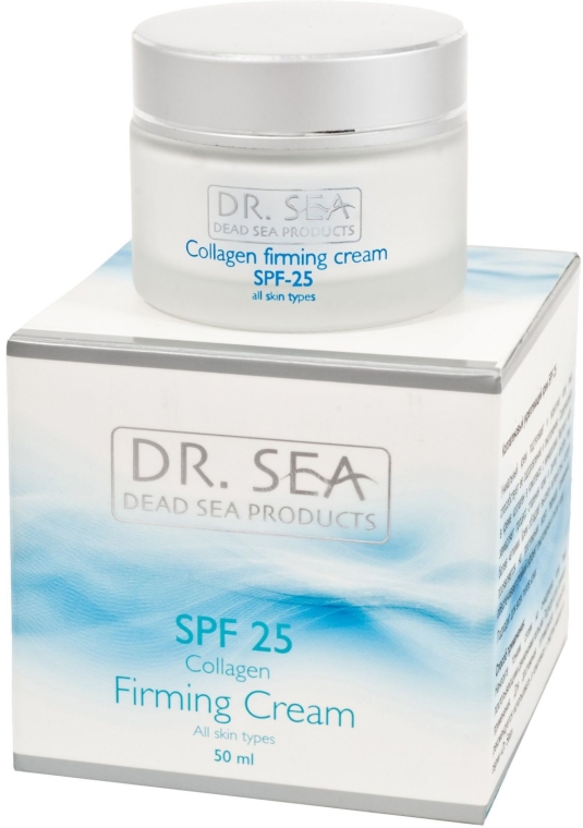 Коллагеновый укрепляющий крем SPF25 - Dr. Sea Collagen Firming Cream SPF 25