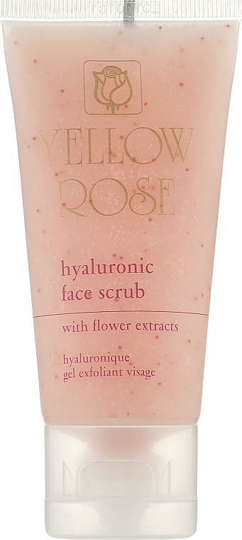 Скраб с гиалуроновой кислотой и цветочными экстрактами - Yellow Rose Hyaluronic Face Scrub  — фото N1