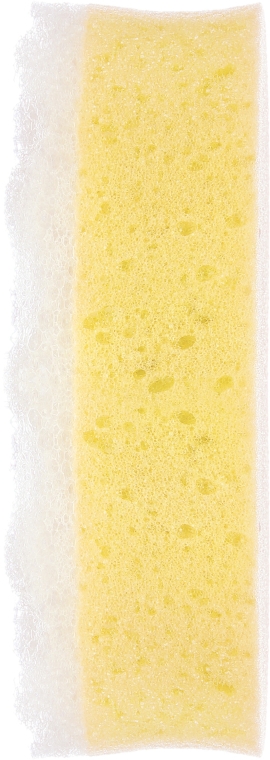 Губка банная овальная 30420, желтая - Top Choice — фото N2