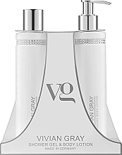 Духи, Парфюмерия, косметика Набор для женщин - Vivian Gray White Crystals Set (sh/gel/250ml + b/lot/250ml)