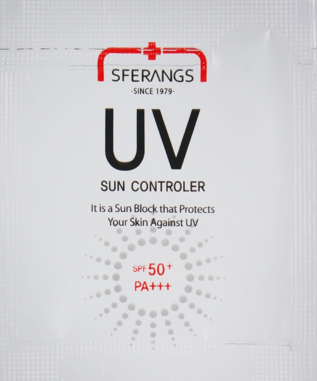 Сонцезахисний засіб для усіх типів шкіри - Sferangs UV Sun Controler SPF50+/PA+++ (пробник)