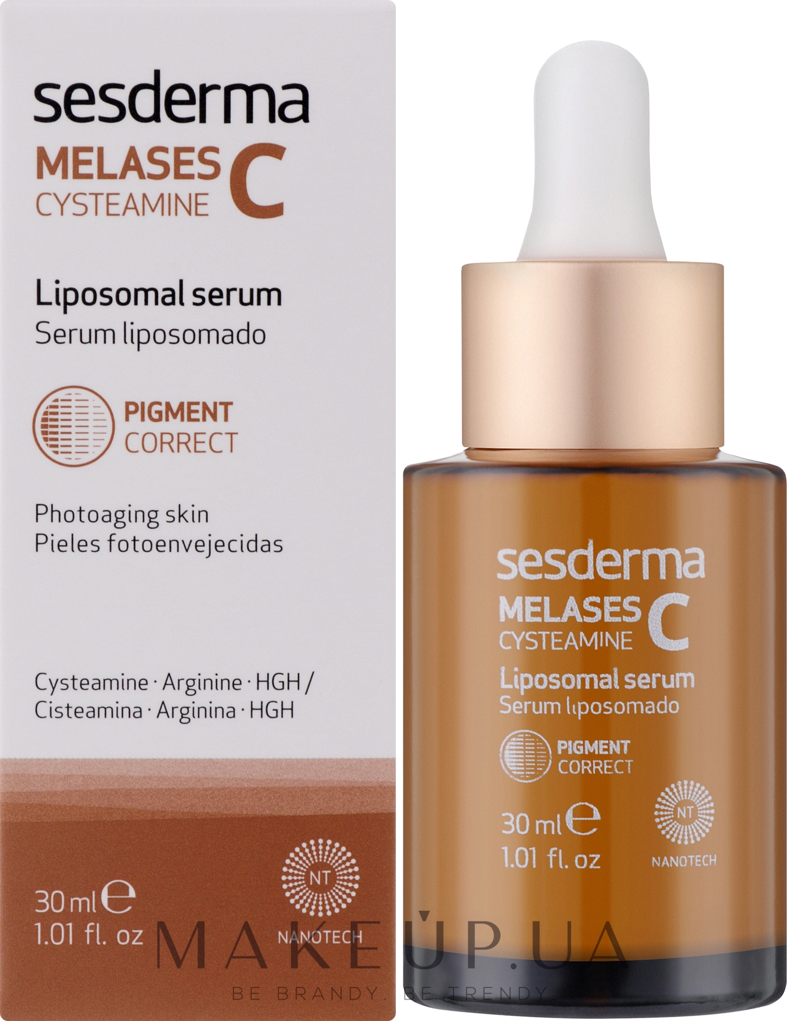 Липосомальная сыворотка для лица - Sesderma Melases C Cysteamine Liposomal Serum — фото 30ml