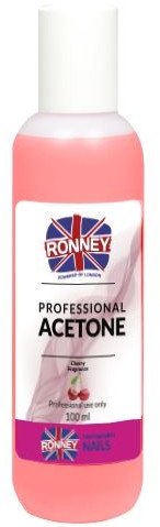 Средство для снятия лака "Вишня" - Ronney Professional Acetone Cherry