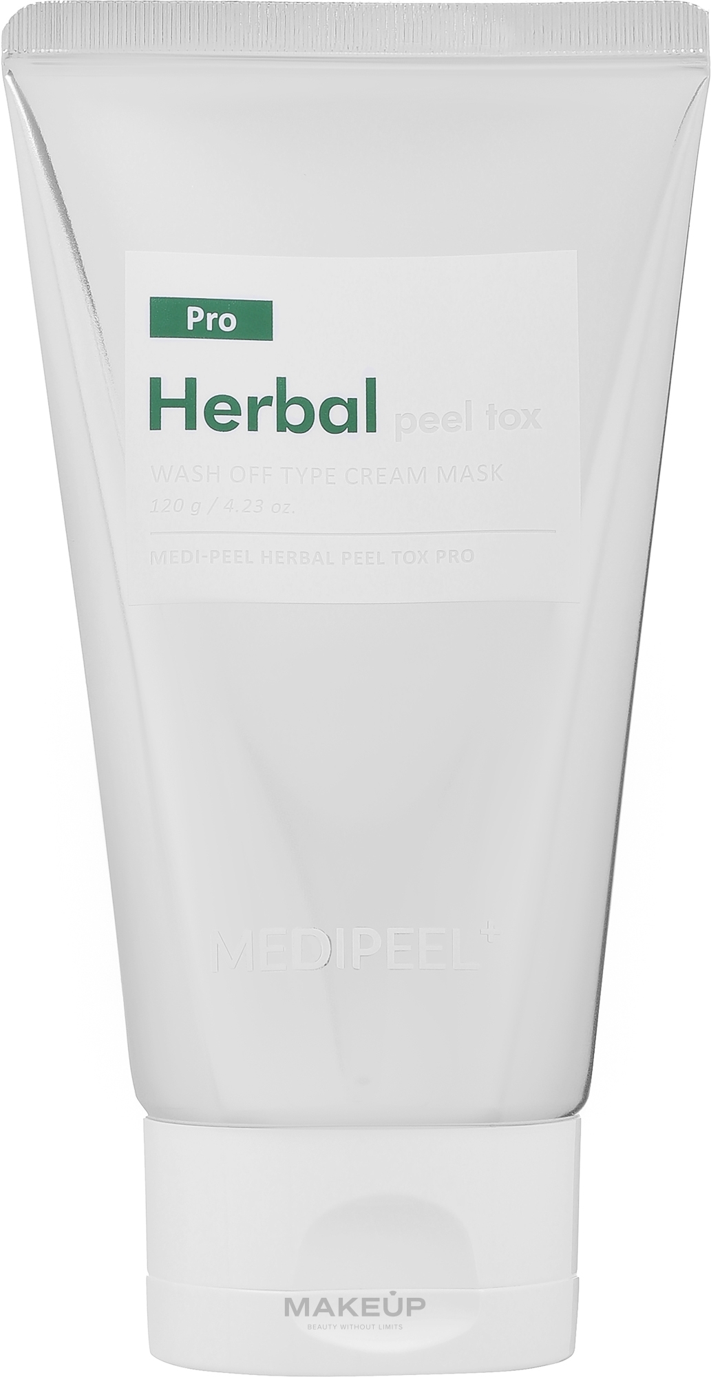 Успокаивающая пилинг-маска c эффектом детокса - MEDIPEEL Herbal Peel Tox Wash Off Type Cream Mask — фото 120g