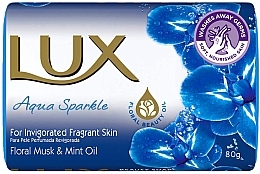 Духи, Парфюмерия, косметика Мыло - Lux Aqua Sparkle Floral Musk & Mint Oil Soap Bar