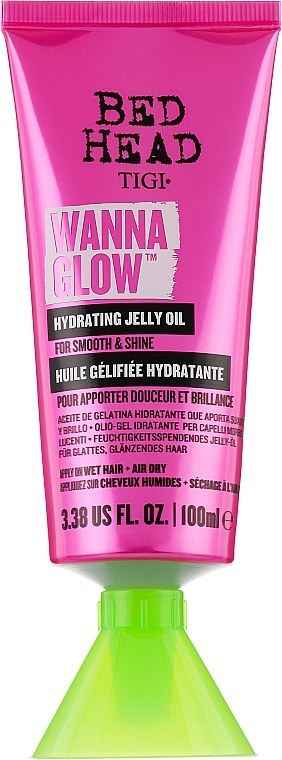 Увлажняющее желеобразное масло для сияющих гладких волос - Tigi Bed Head Wanna Glow Hydrating Jelly Oil — фото N1