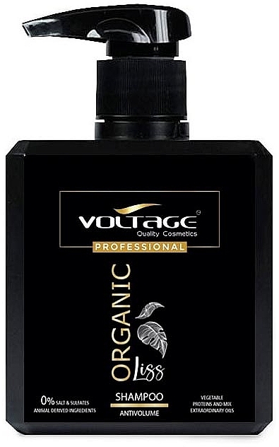 Шампунь от пушистости волос - Voltage Shampoo Antivolume Organic Liss — фото N1