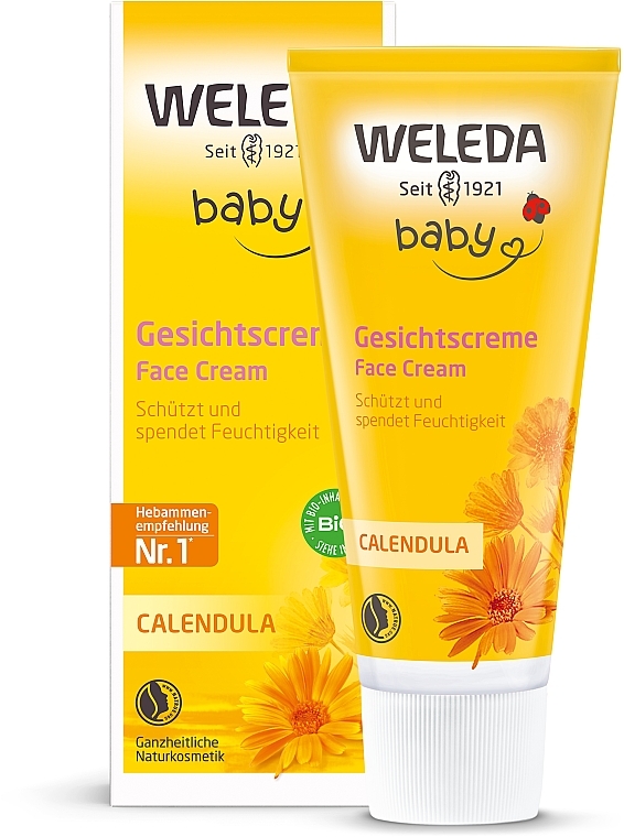 Дитячий живильний крем для обличчя «Календула» - Weleda Calendula Gesichtscreme — фото N2