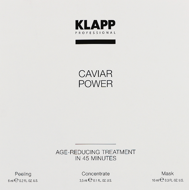 Набор - Klapp Caviar Power Treatment (peel/6g + f/conc/3,5ml + f/mask/10ml) — фото N1