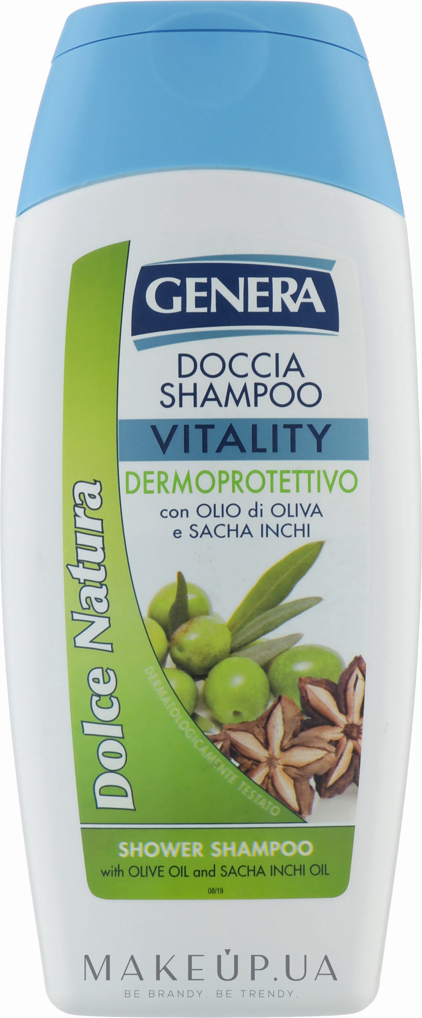 Шампунь для волосся "Олива та інка-інчі" - Genera Doccia Shampoo Vitality — фото 300ml