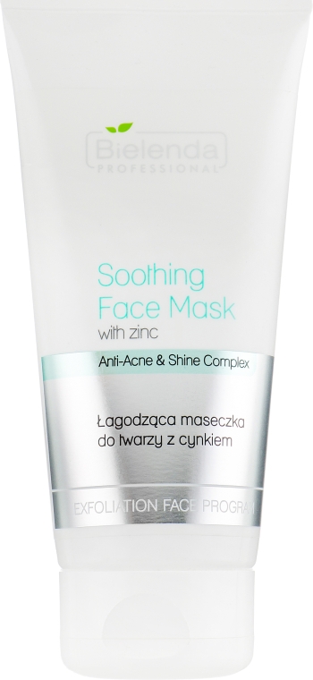 Успокаивающая маска с цинком - Bielenda Professional Exfoliation Face Program Soothing Mask with Zinc