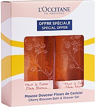 Парфумерія, косметика Набір - L'occitane Cherry Blossom Bath & Shower Gel (sh/gel 2х250 ml)