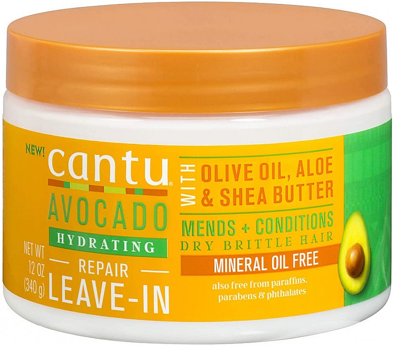 Незмивний кондиціонер для волосся - Cantu Avocado Hydrating Repair Leave-In — фото N1