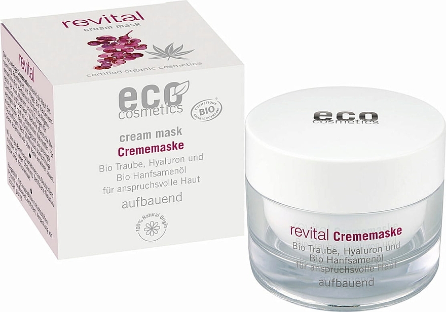 Крем-маска для обличчя - Eco Cosmetics Cream Mask — фото N1