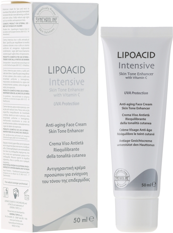 Крем для лица с витамином С - Synchroline Lipoacid Intensive Cream — фото N1