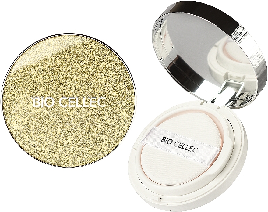 Омолоджувальний засіб для очей з колагеном у кушоні, кришечка золотого кольору - Bio Cellec Privilege IceCream Pact For Eye — фото N1