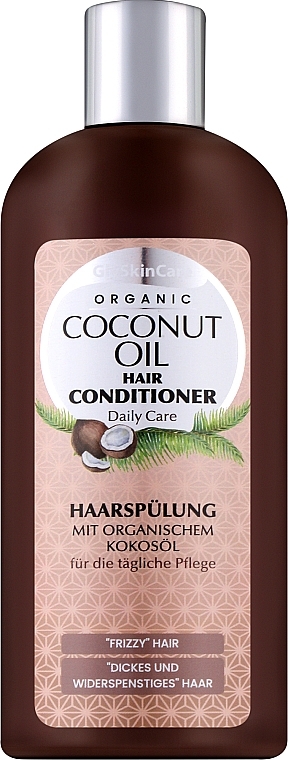 Кондиціонер для волосся, з кокосоою олією колагеном і кератином - GlySkinCare Coconut Oil Hair Conditioner — фото N1