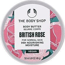 Парфумерія, косметика Масло для тіла "Британська троянда" - The Body Shop British Rose Body Butter 96h Nourishing Moisture