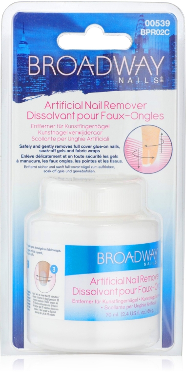 Засіб для видалення штучних нігтів - Kiss Broadway Artificial Nail Remover — фото N1