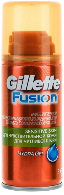 Гель для гоління для чутливої шкіри - Gillette Fusion Sensitive Skin Shave Gel for Men