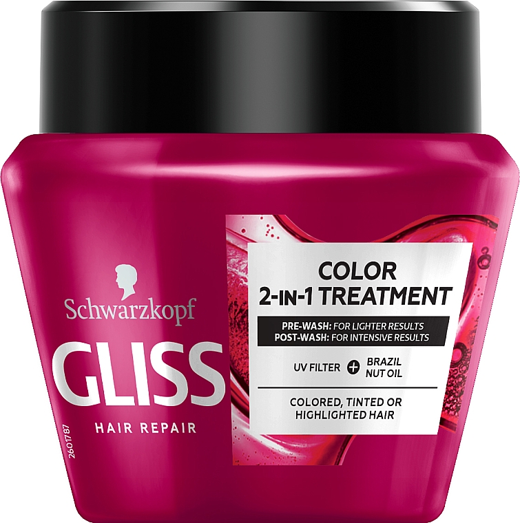 Маска для фарбованого волосся з кератином - Gliss Kur Ultimate Color Anti Fading Hair Mask