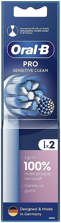 Сменные насадки для электрической зубной щетки, 2 шт. - Oral-B Pro Sensitive Clean — фото N2