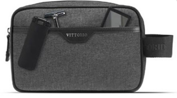 Косметичка - Vittorio Washbag 100% Recycled Plastic Grey — фото N1