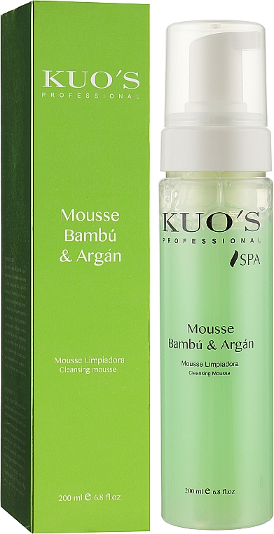 Очищувальний мус для обличчя - Kuo's Bamboo & Argan Mousse — фото N2